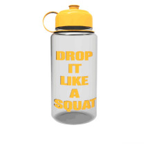1L Plastic Sports Water Bottle with Screw Cap